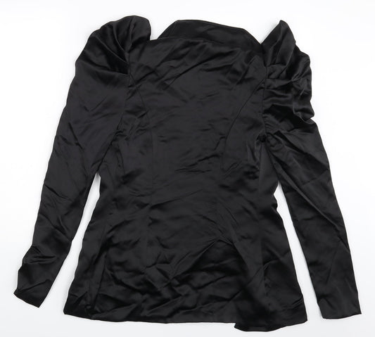 Womens UK Size 6 PRETTYLITTLETHING Black Jacket