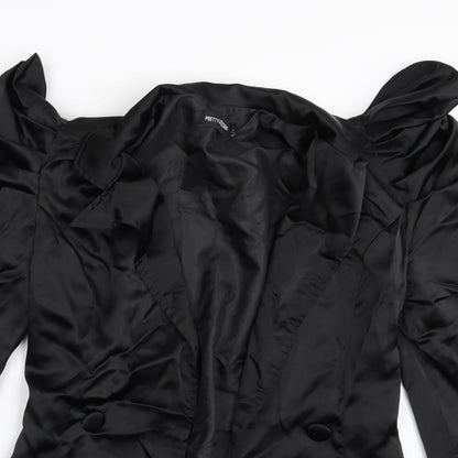 Womens UK Size 6 PRETTYLITTLETHING Black Jacket
