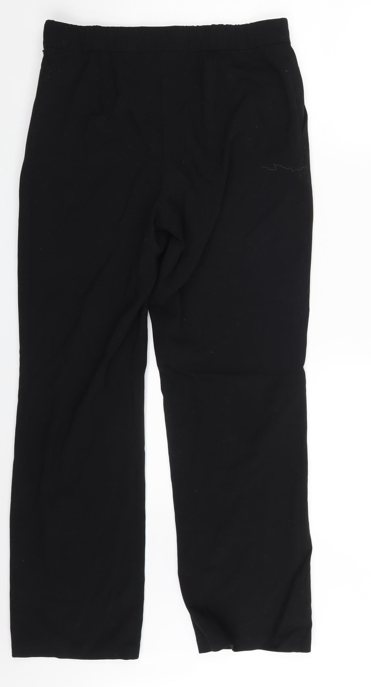 M&S Womens Black   Trousers  Size 10 L26 in