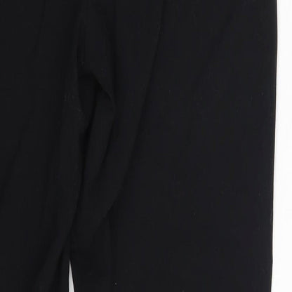 M&S Womens Black   Trousers  Size 10 L26 in