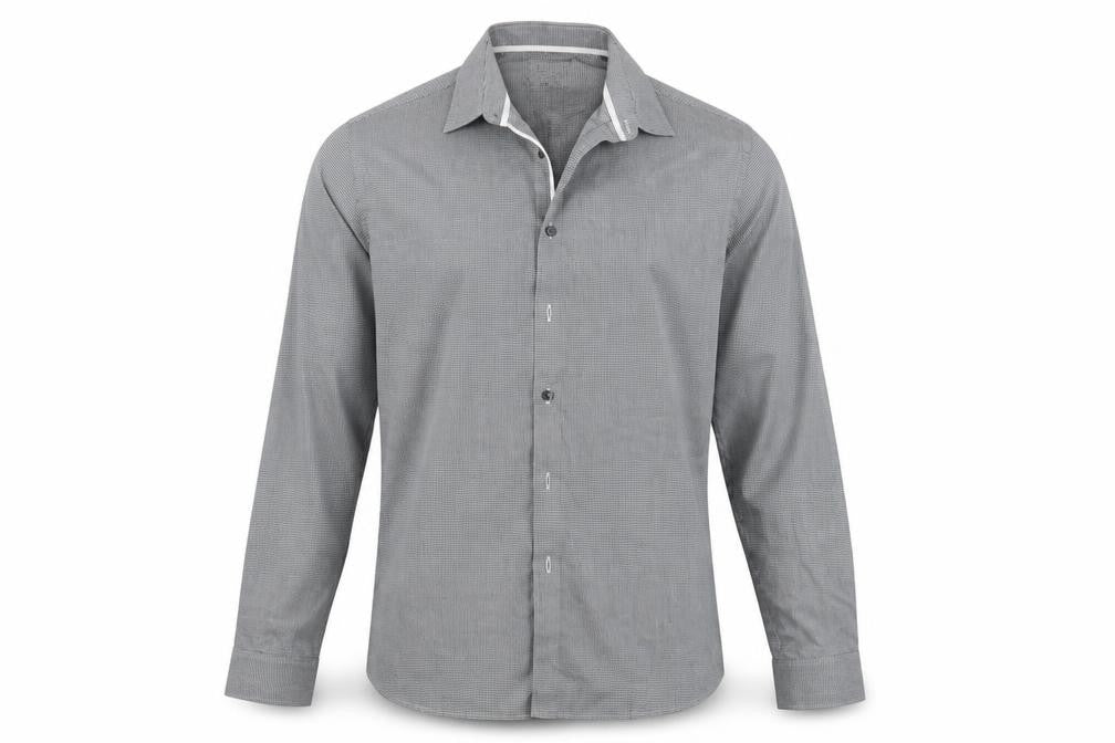 Mens UK Size S M&S Grey  Button-Up Long Sleeve Casual Shirt