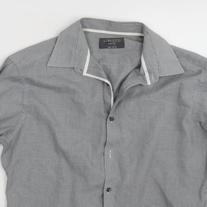 Mens UK Size S M&S Grey  Button-Up Long Sleeve Casual Shirt