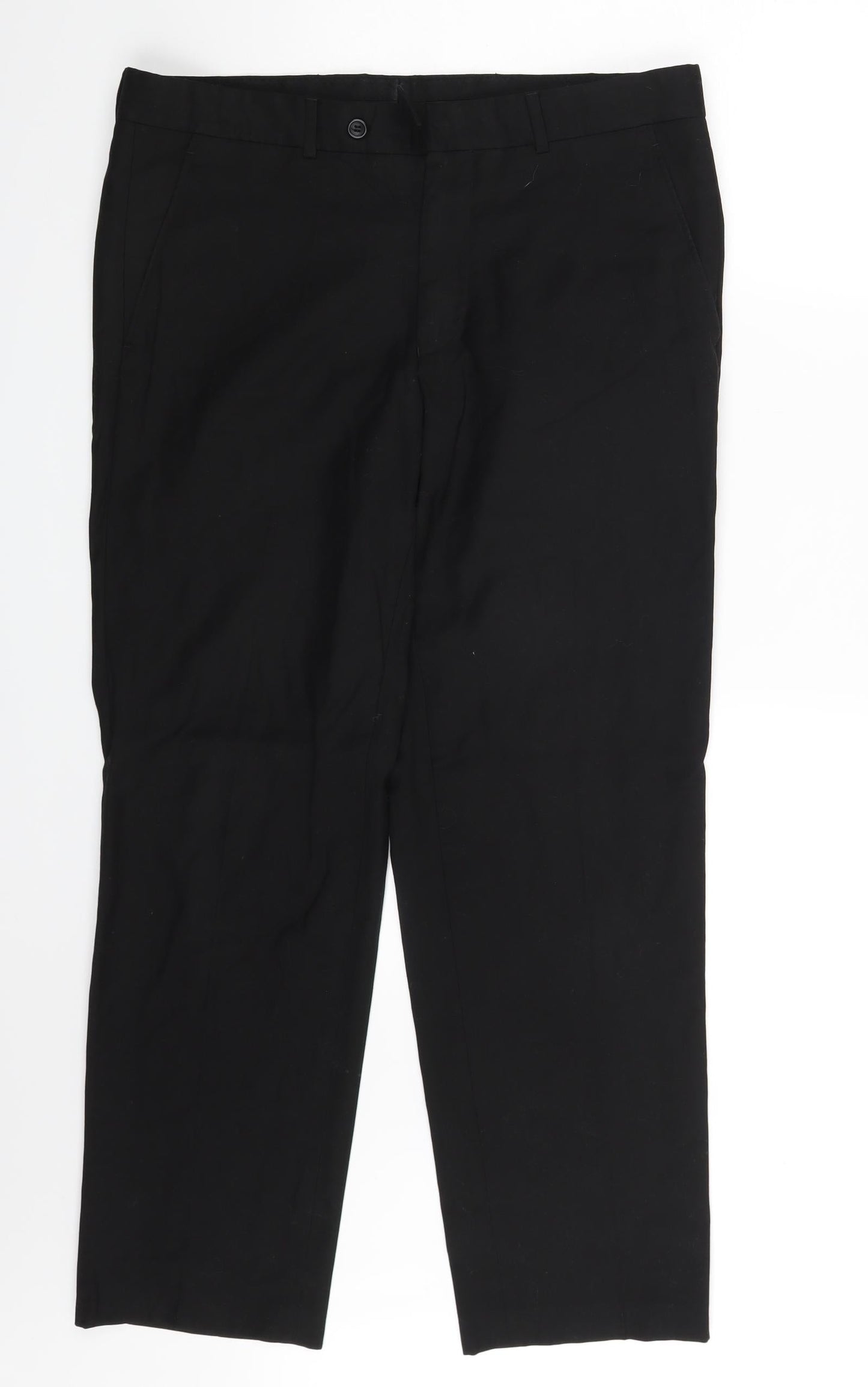 Womens UK Size One Size Preworn Regular Fit  Black Trousers