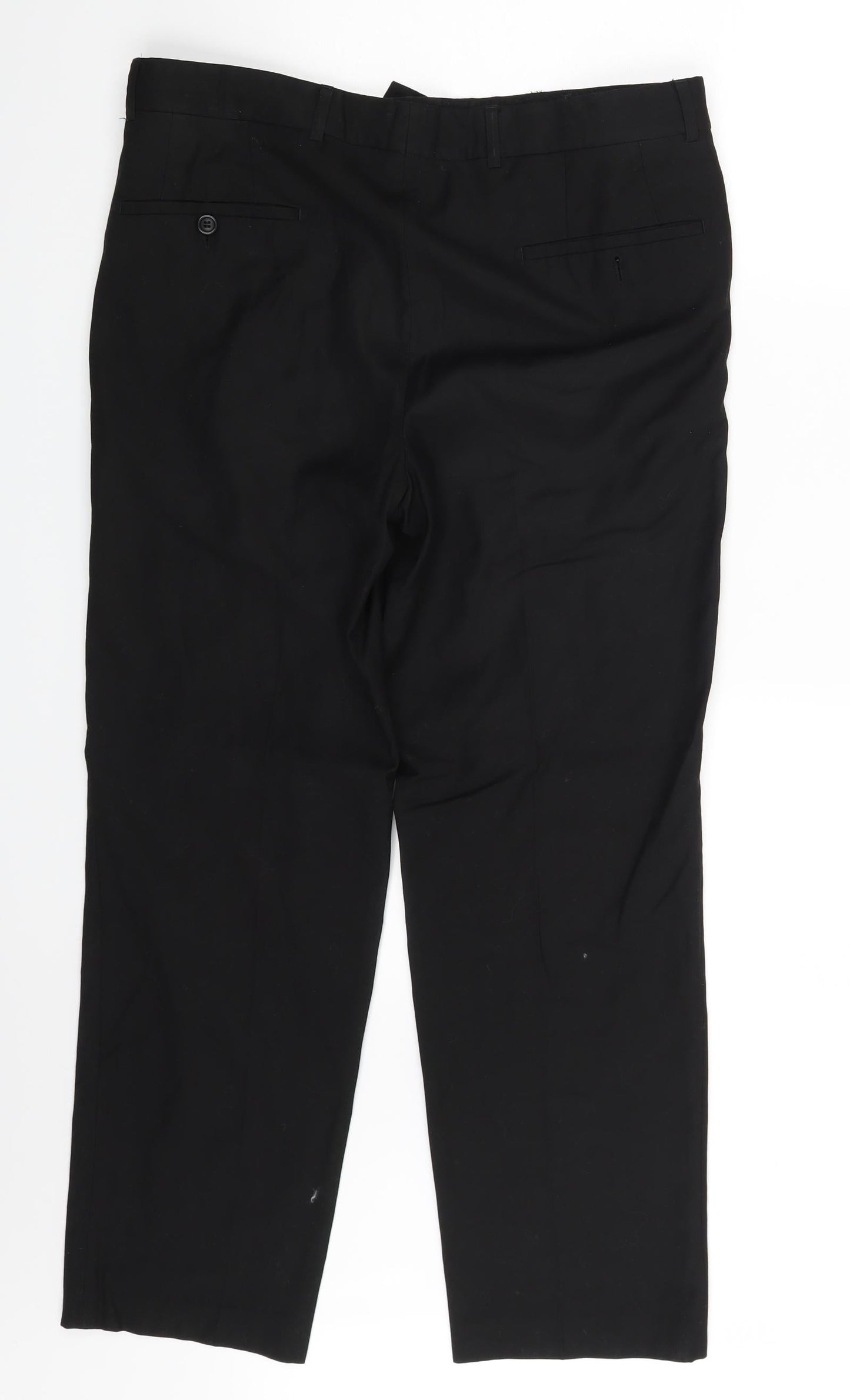 Womens UK Size One Size Preworn Regular Fit  Black Trousers