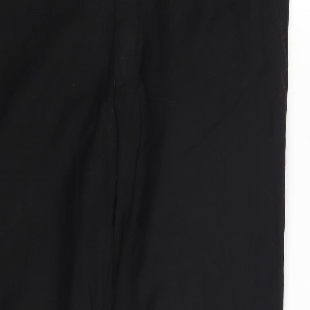 Womens UK Size One Size Preworn Regular Fit  Black Trousers
