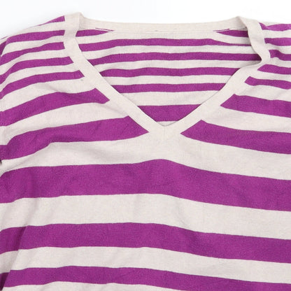 Womens UK Size One Size Preworn Multicoloured Pullover Jumper