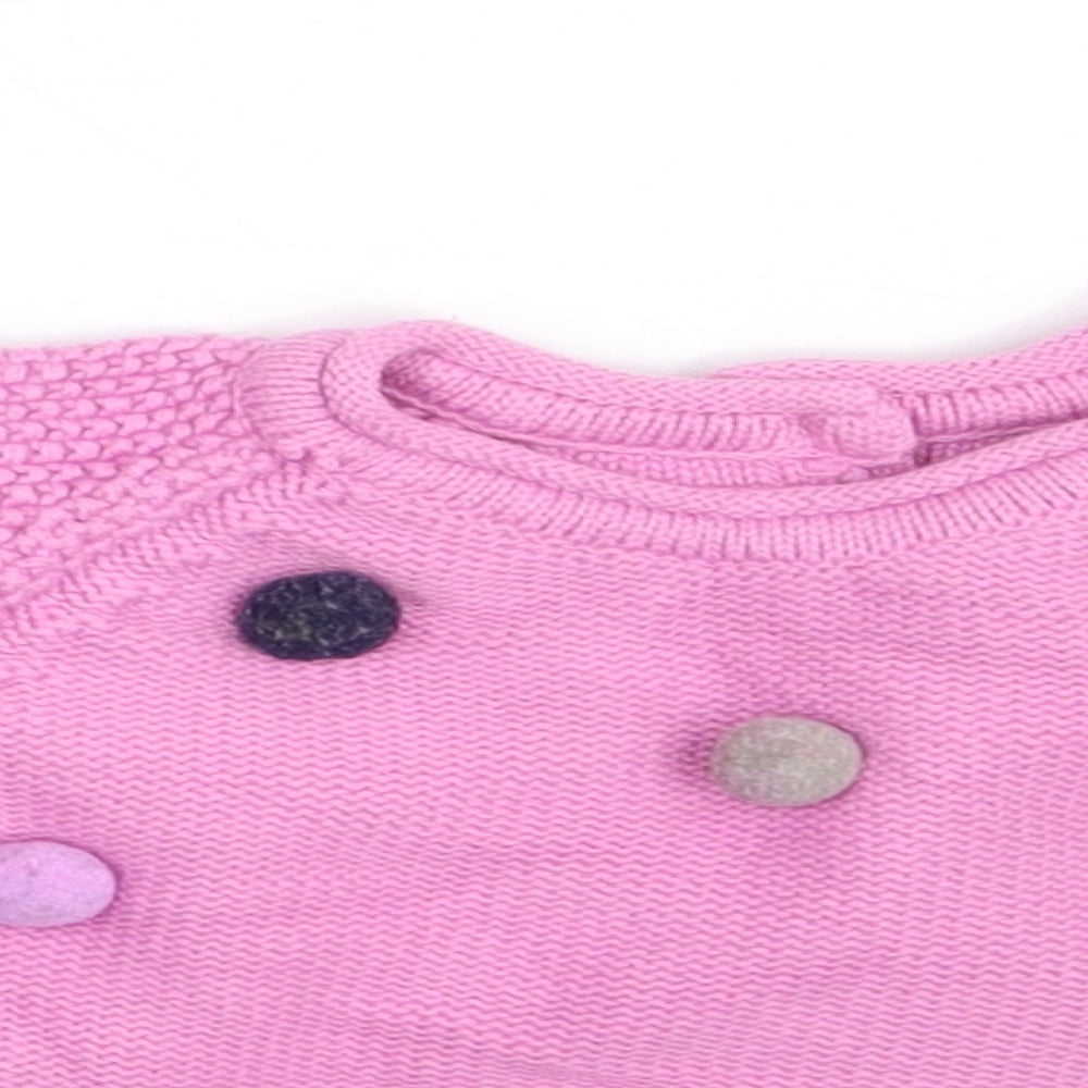 Nutmeg Girls Pink   Pullover Jumper Size 3-6 Months