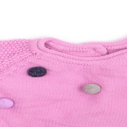 Nutmeg Girls Pink   Pullover Jumper Size 3-6 Months
