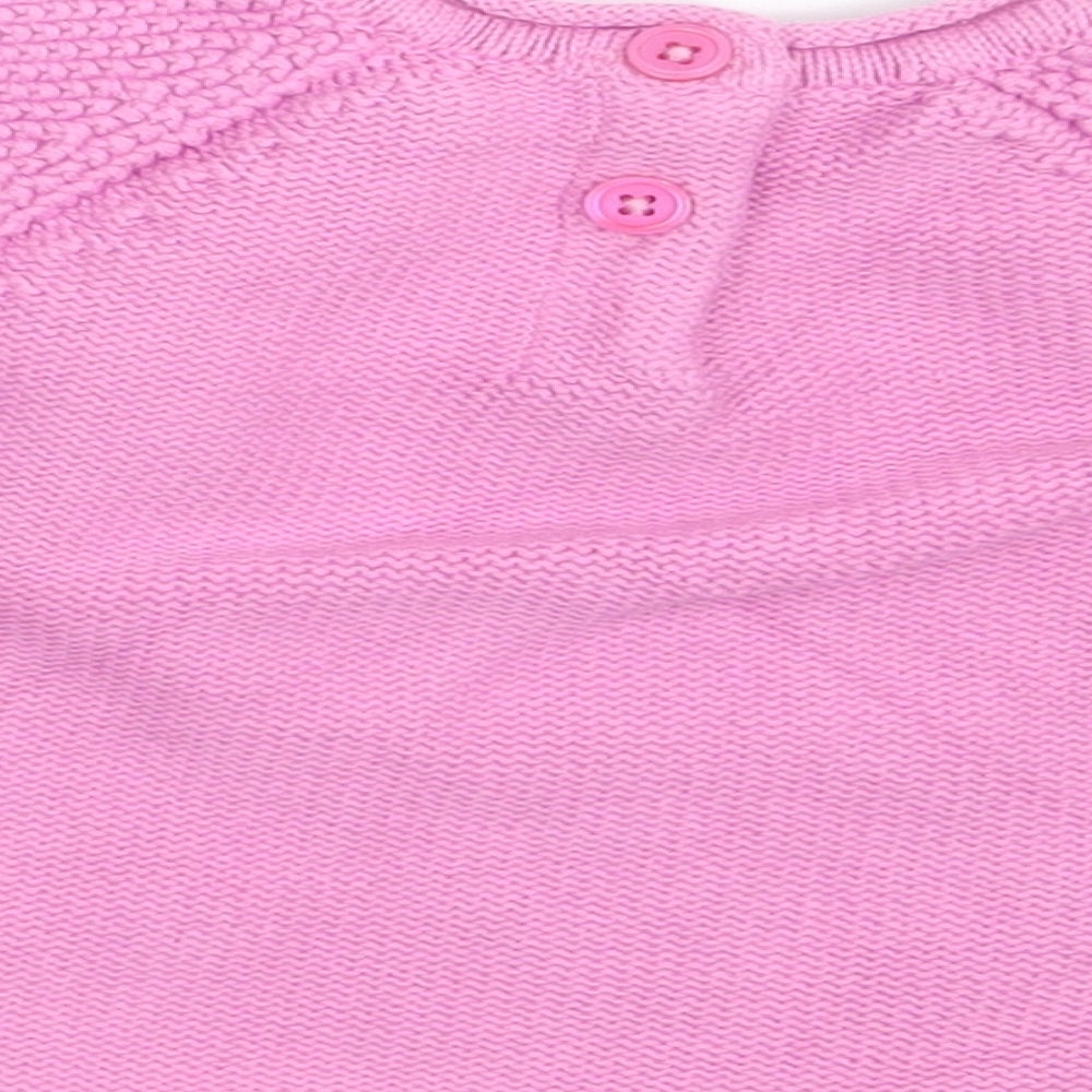 Nutmeg Girls Pink   Pullover Jumper Size 3-6 Months