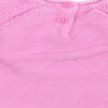 Nutmeg Girls Pink   Pullover Jumper Size 3-6 Months