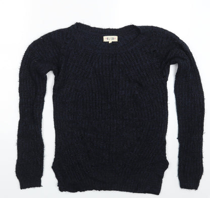 Womens UK Size S New Look Blue Pullover Jumper