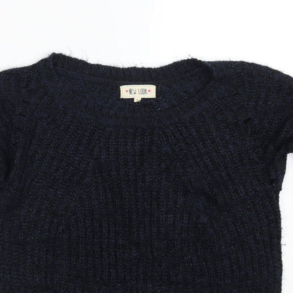 Womens UK Size S New Look Blue Pullover Jumper