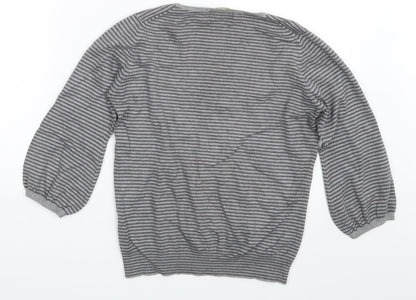 Womens UK Size 12 M&S Grey Pullover Jumper