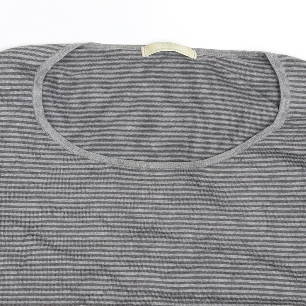 Womens UK Size 12 M&S Grey Pullover Jumper