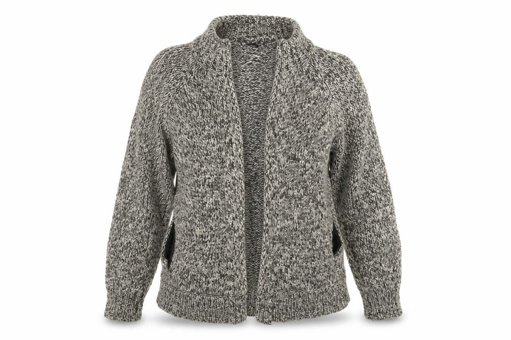 Womens UK Size One Size Casual Club Grey Full Zip Jumper