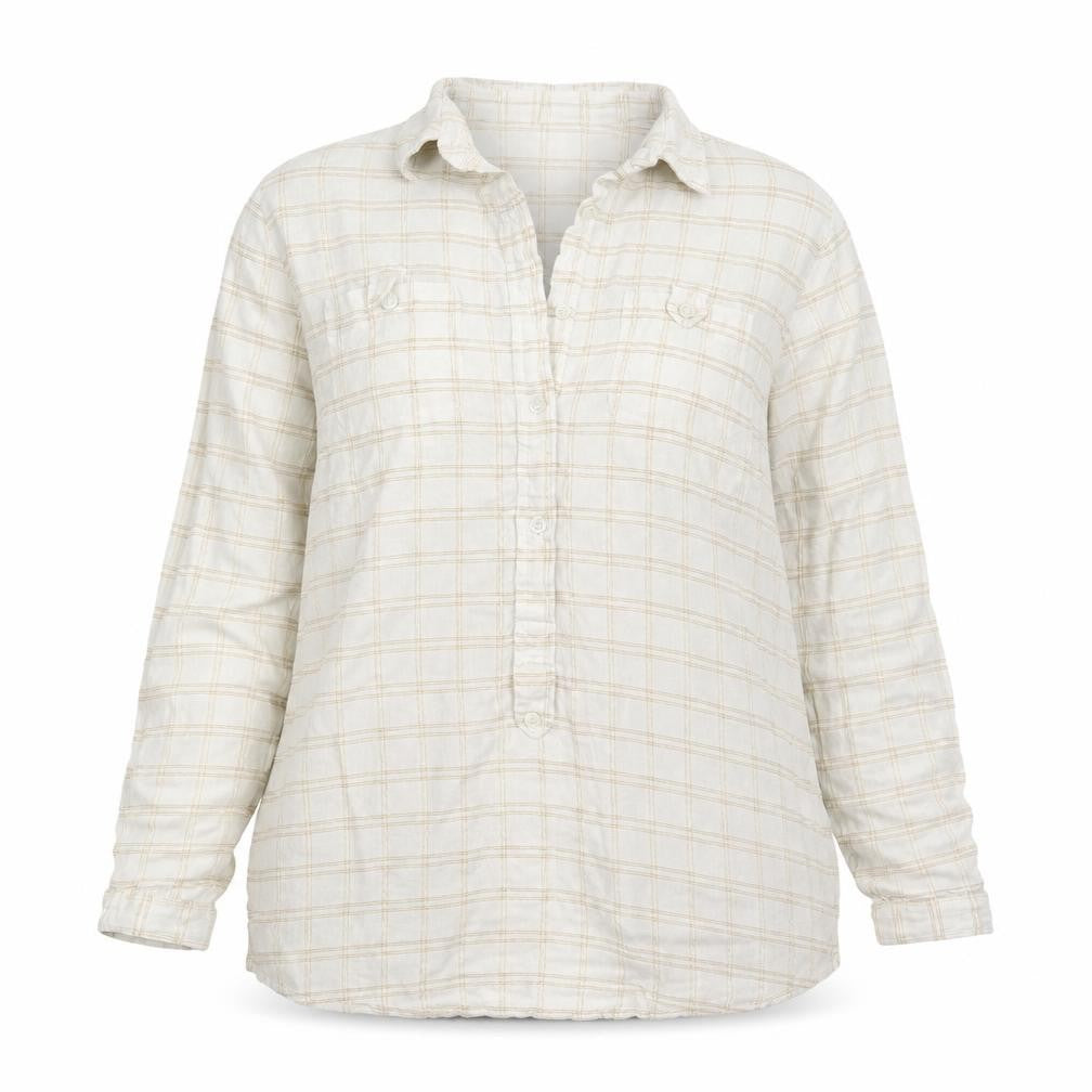 Womens UK Size 16 M&Co. Ivory Basic Button-Up