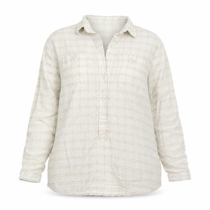 Womens UK Size 16 M&Co. Ivory Basic Button-Up