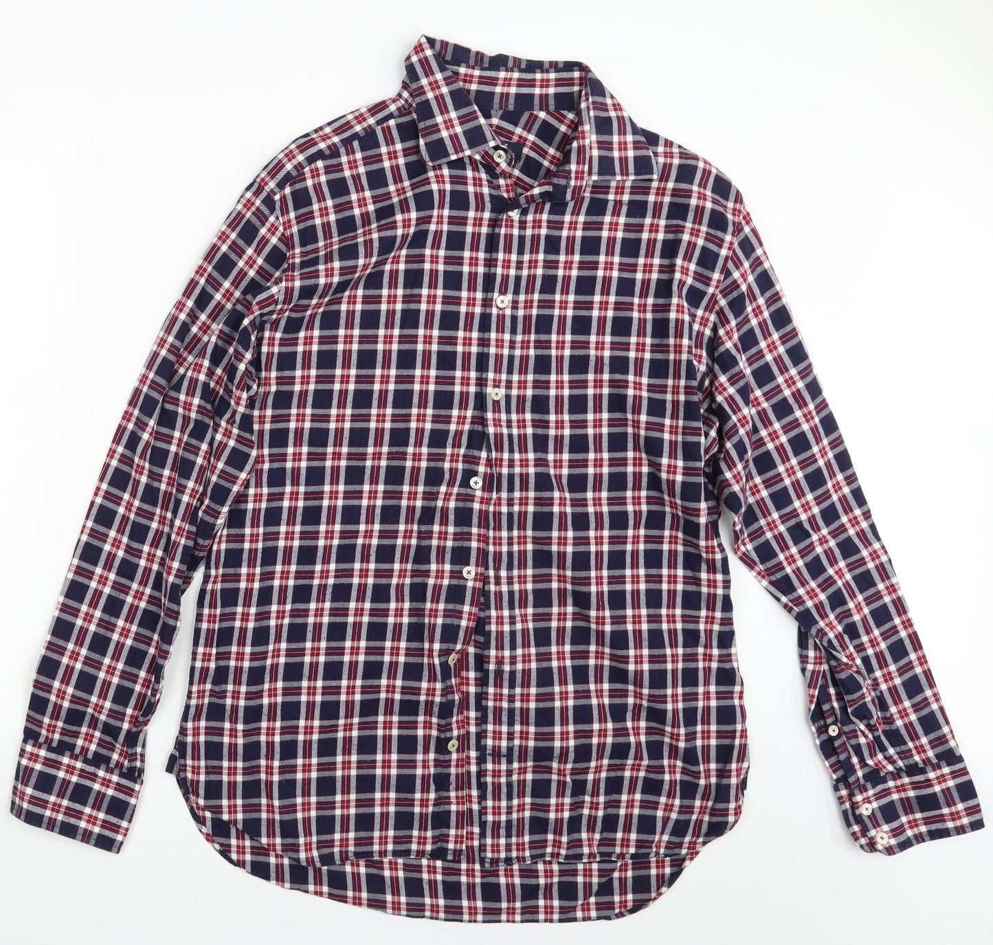 Mens UK Size One Size Herringbone Multicoloured  Button-Up Long Sleeve Casual Sh
