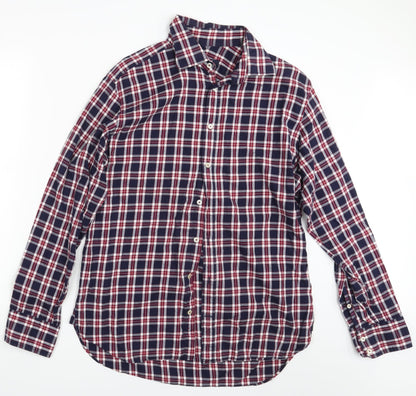 Mens UK Size One Size Herringbone Multicoloured  Button-Up Long Sleeve Casual Sh