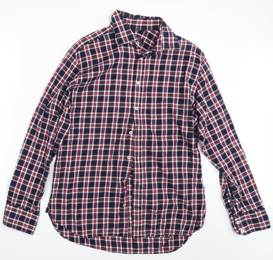 Mens UK Size One Size Herringbone Multicoloured  Button-Up Long Sleeve Casual Sh