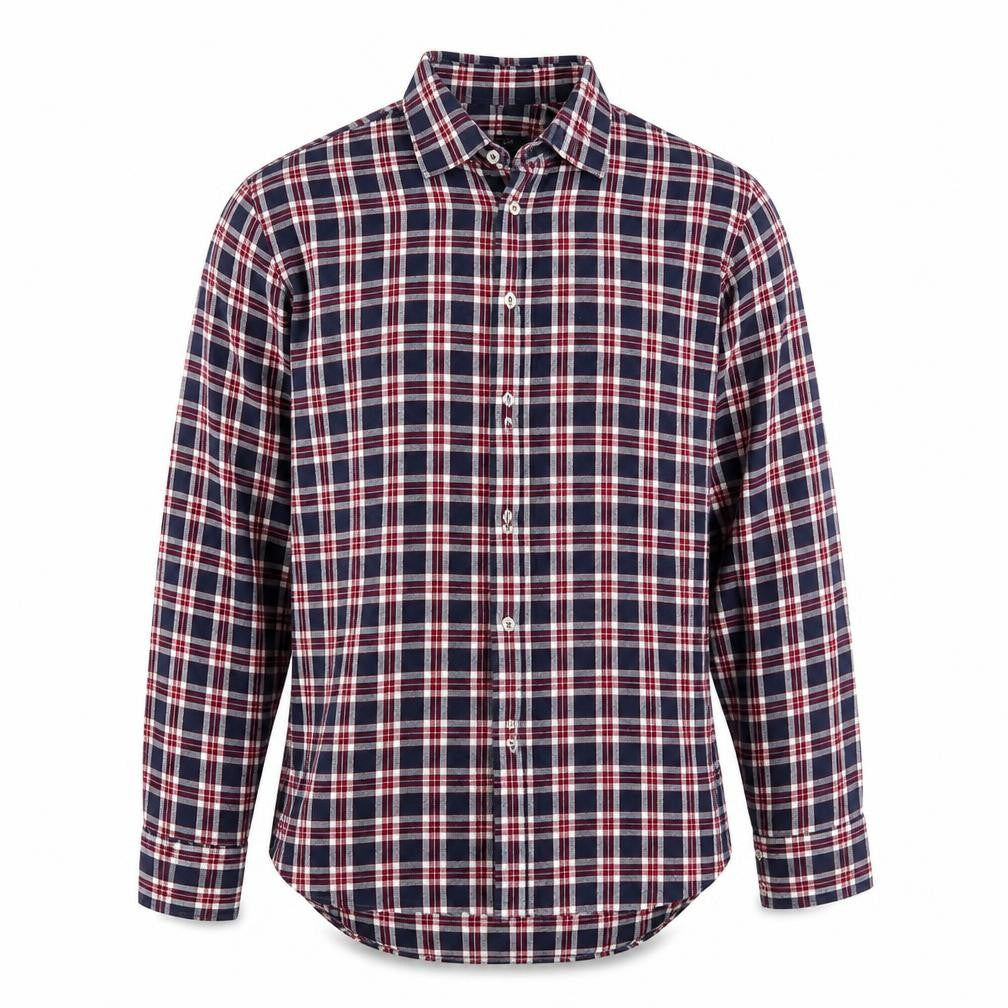 Mens UK Size One Size Herringbone Multicoloured  Button-Up Long Sleeve Casual Sh