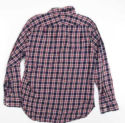 Mens UK Size One Size Herringbone Multicoloured  Button-Up Long Sleeve Casual Sh