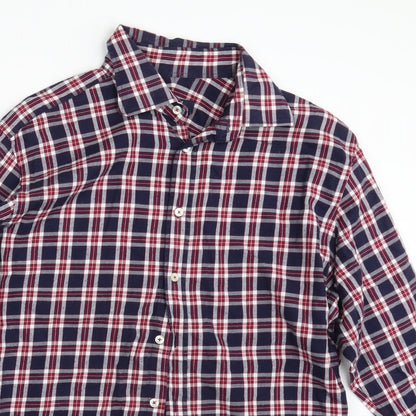 Mens UK Size One Size Herringbone Multicoloured  Button-Up Long Sleeve Casual Sh