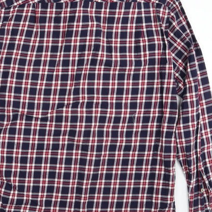 Mens UK Size One Size Herringbone Multicoloured  Button-Up Long Sleeve Casual Sh