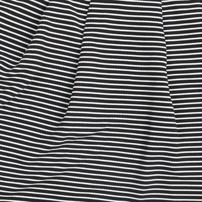 NEXT Womens Black Striped  A-Line Skirt Size 14