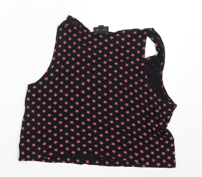 Womens UK Size 10 Topshop Black Camisole Blouse