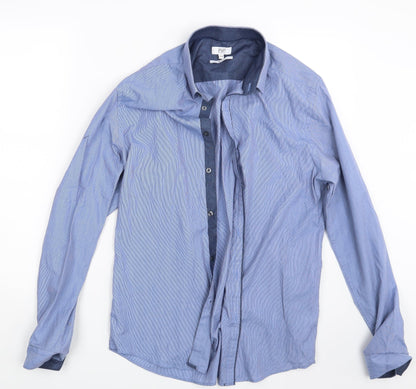 F&F Mens Blue    Button-Up Size 15.5