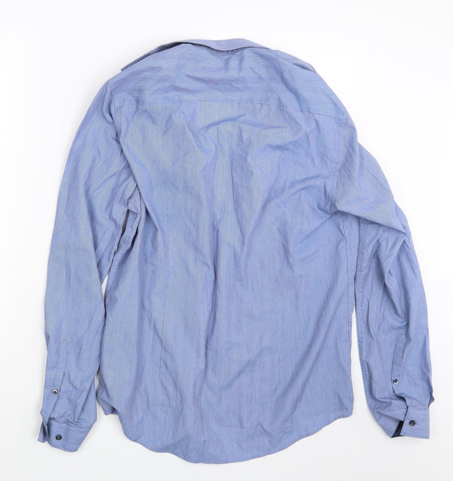 F&F Mens Blue    Button-Up Size 15.5