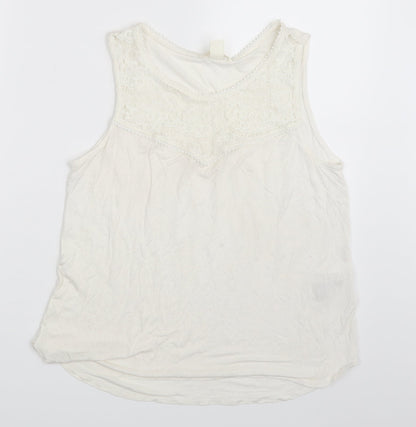Womens UK Size M H&M Ivory Camisole Blouse