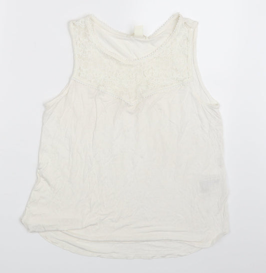 Womens UK Size M H&M Ivory Camisole Blouse