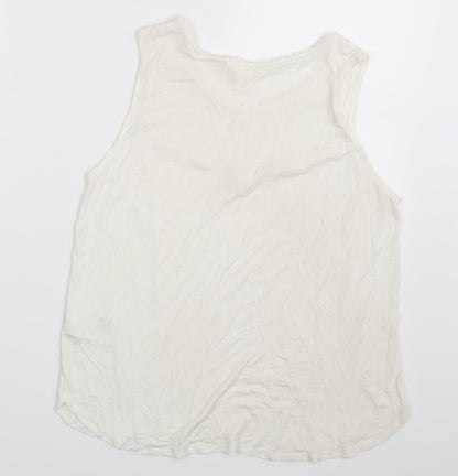 Womens UK Size M H&M Ivory Camisole Blouse