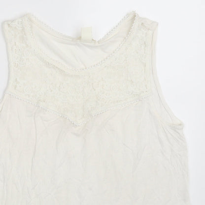 Womens UK Size M H&M Ivory Camisole Blouse