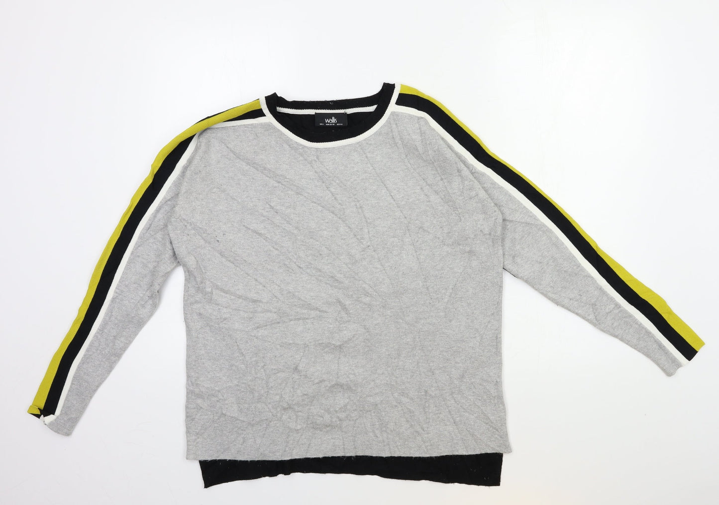 Womens UK Size S Wallis Grey Pullover Jumper