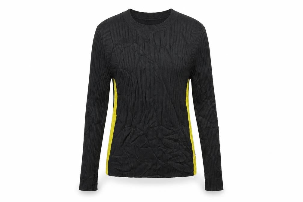 Marks & Spencer Womens Grey Striped Knit Pullover Jumper Size 10
