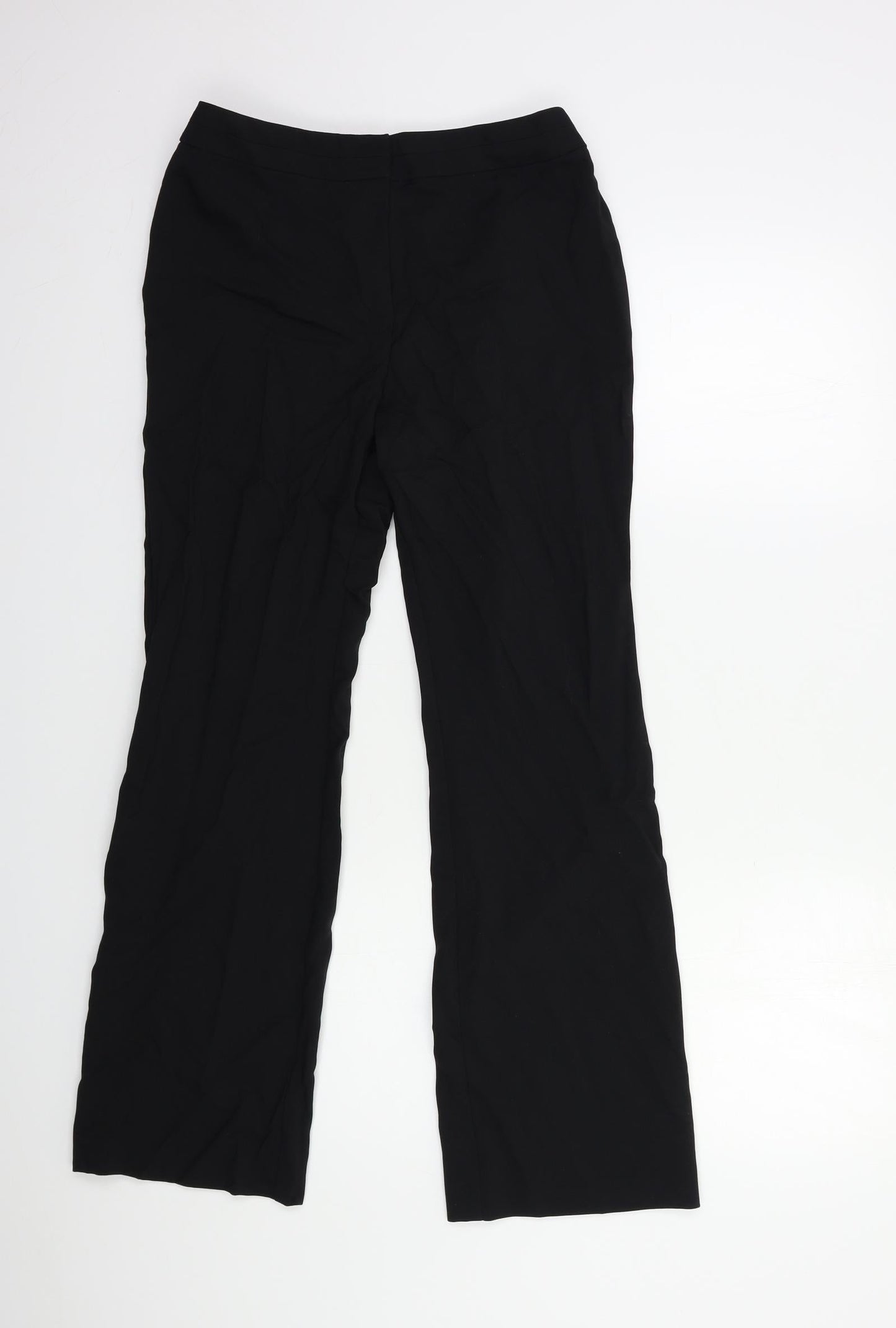 Womens UK Size 10 Papaya Regular Fit  Black Trousers