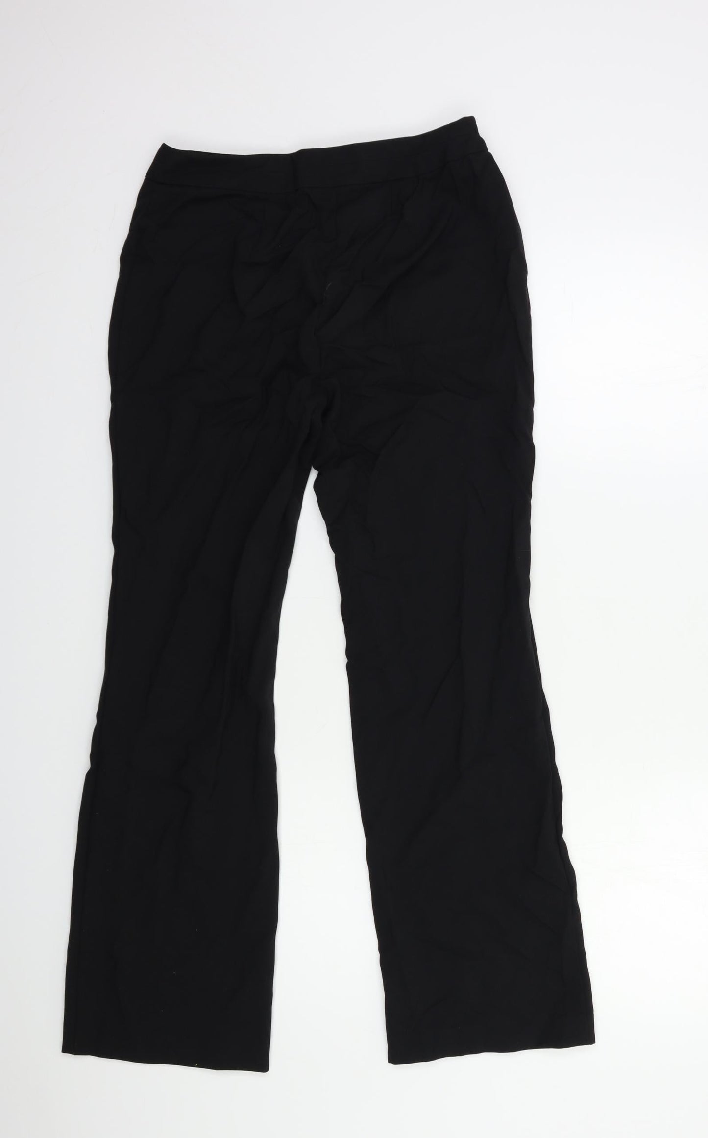 Womens UK Size 10 Papaya Regular Fit  Black Trousers