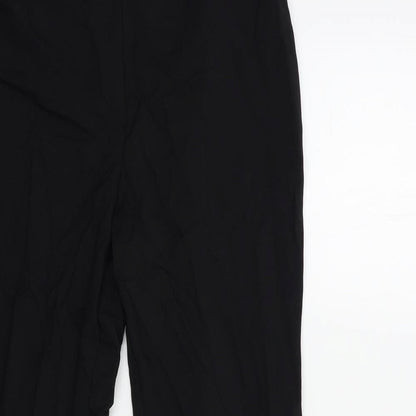 Womens UK Size 10 Papaya Regular Fit  Black Trousers