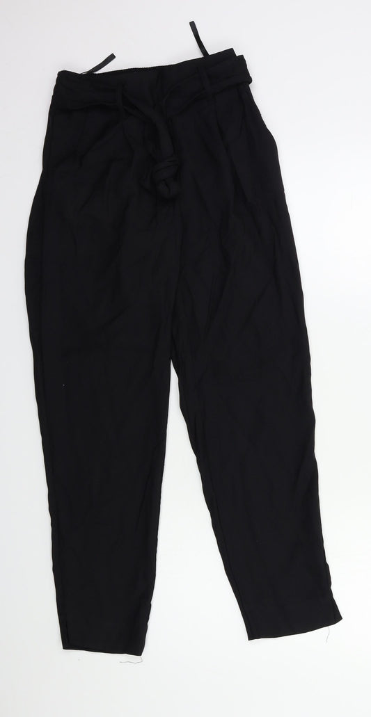 Womens UK Size 8 Very Regular Fit  Black Trousers