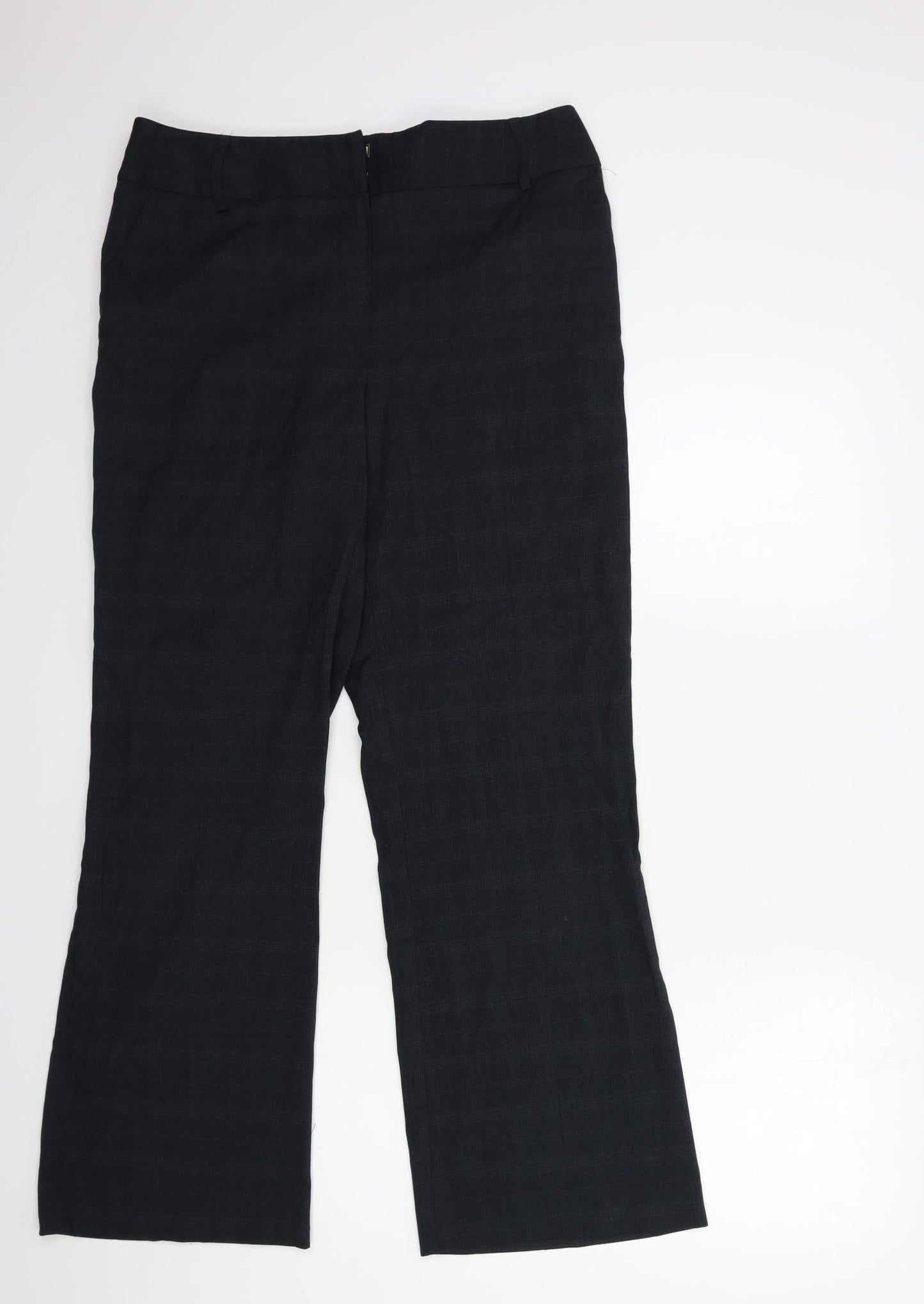 Womens UK Size 14 Papaya Regular Fit  Black Trousers
