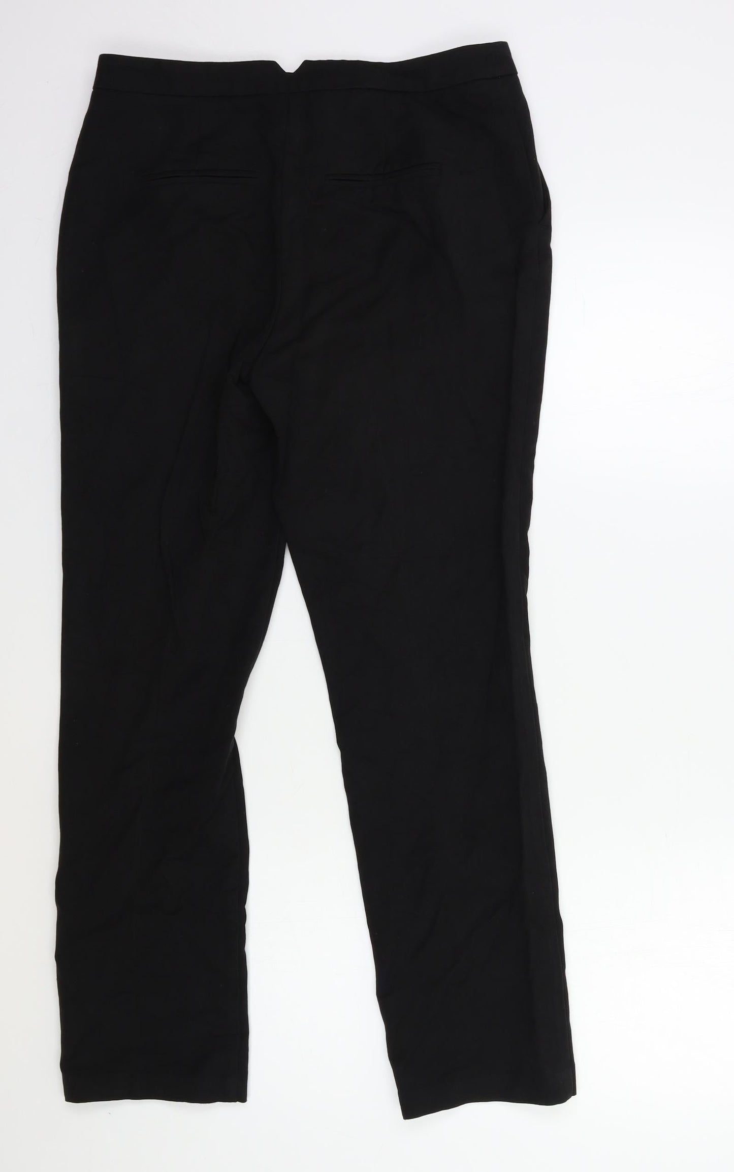 Womens UK Size 10 Papaya Regular Fit  Black Trousers