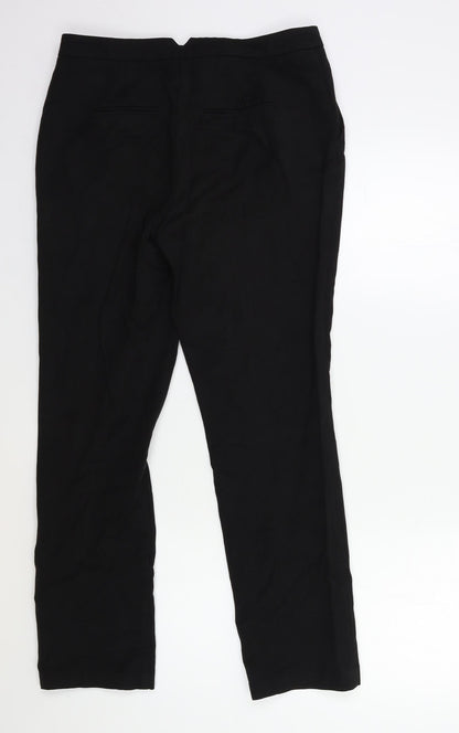 Womens UK Size 10 Papaya Regular Fit  Black Trousers