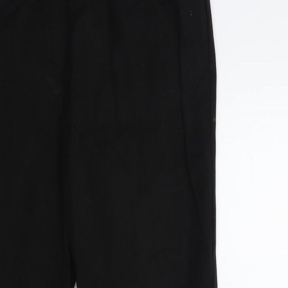 Womens UK Size 10 Papaya Regular Fit  Black Trousers