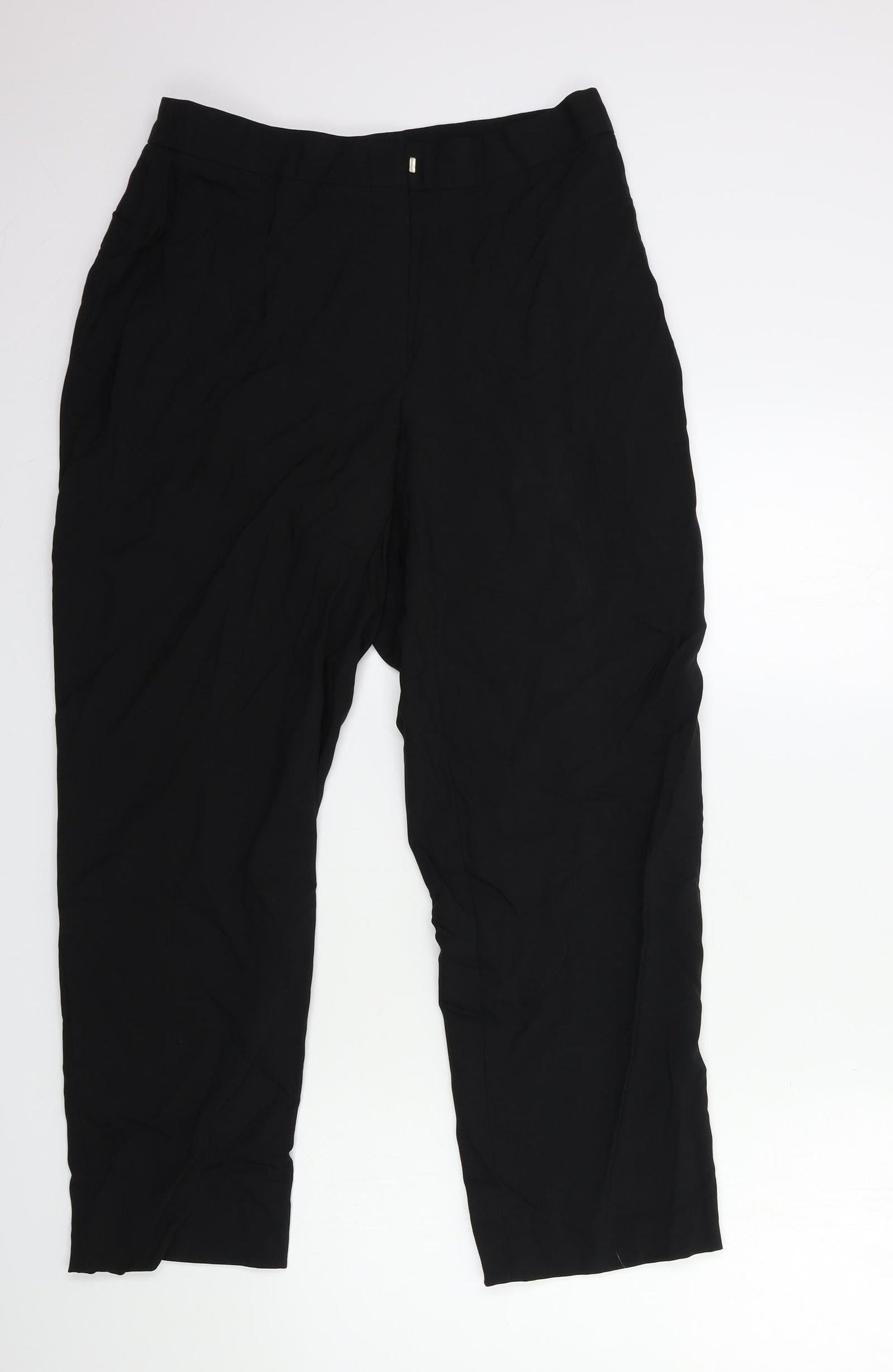 Womens UK Size 30 in Preworn Regular Fit  Black Trousers