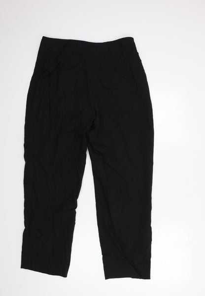 Womens UK Size 30 in Preworn Regular Fit  Black Trousers