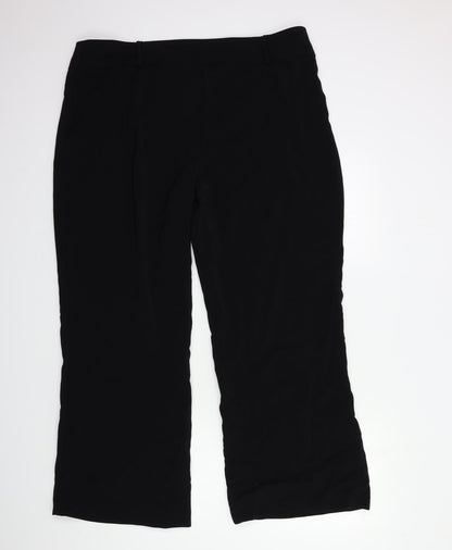 AMARANTO Womens Black   Trousers  Size 20 L30 in