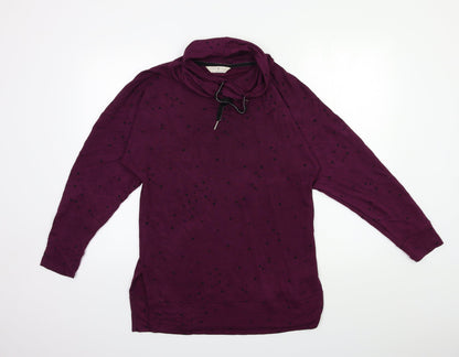 Day Dreams Womens Purple Geometric  Top Pyjama Top Size 8